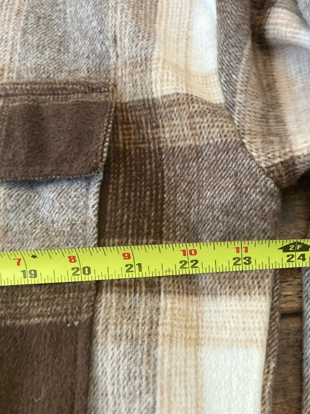 Banana Republic Shacket Jacket Brown Plaid sz Large Oversized Cozy Cabin